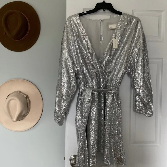 Anthropologie | Dresses | Anthropologie Sequin Dress | Poshmark